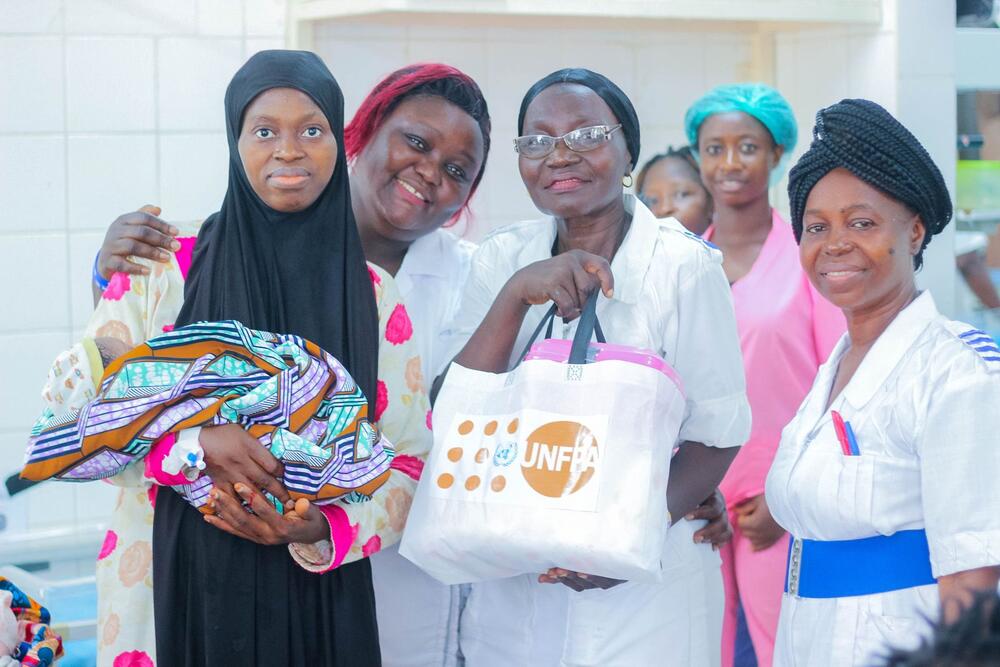 Distribution of baby packs to pregnant women and lactating mothers