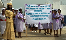 Midwives at the opening ceremony