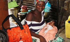 Khadija chose to give birth in a health facility 