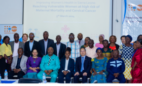 The high level meeting reviewed outcomes of a joint initiative to improve health outcomes for women in Sierra Leone