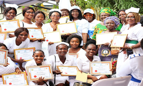 Sierra Leone has also notably increased the number of trained midwives in the country, from less than 100 in 2010 to 1750 in 202