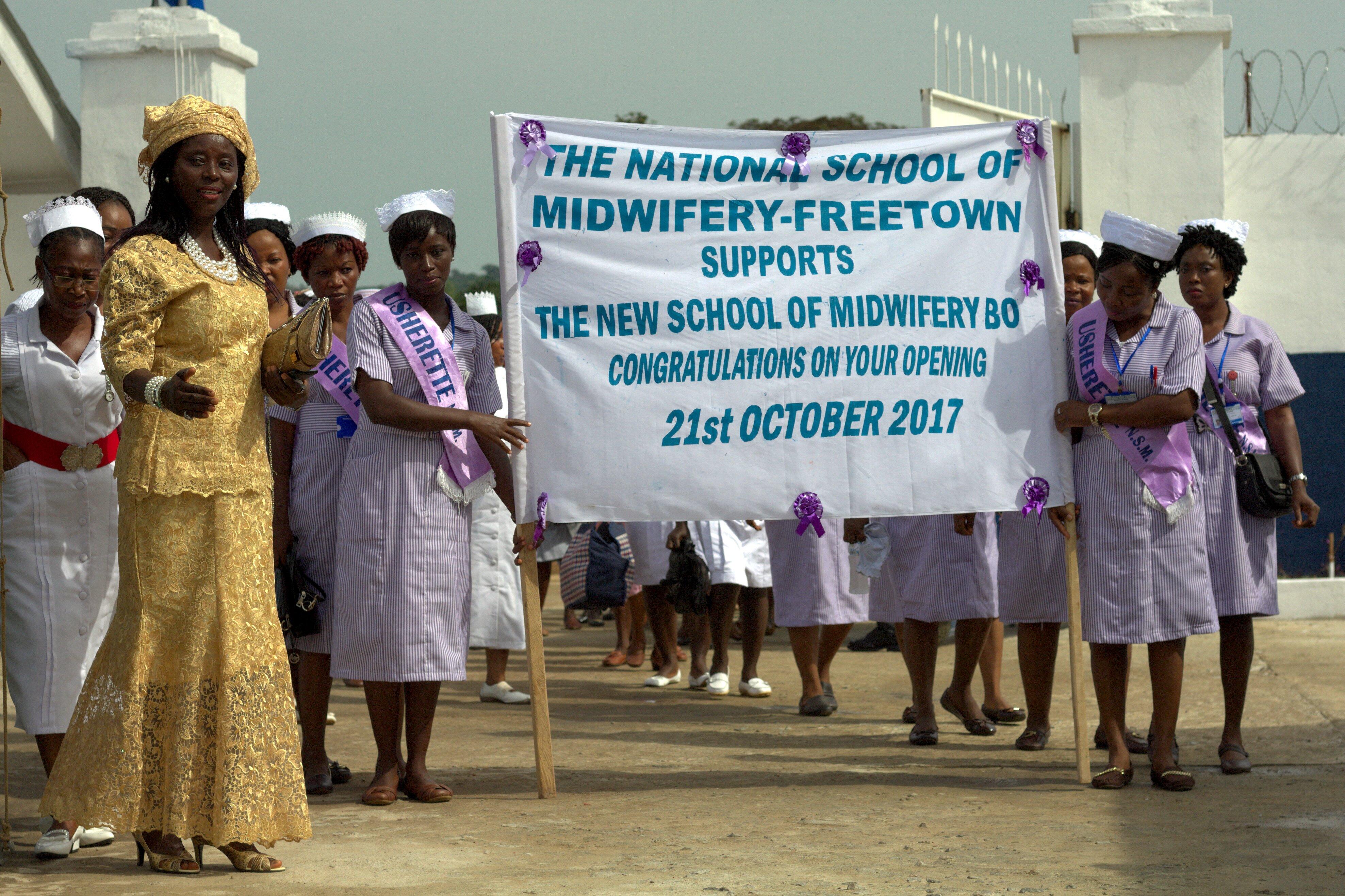 Midwives at the opening ceremony