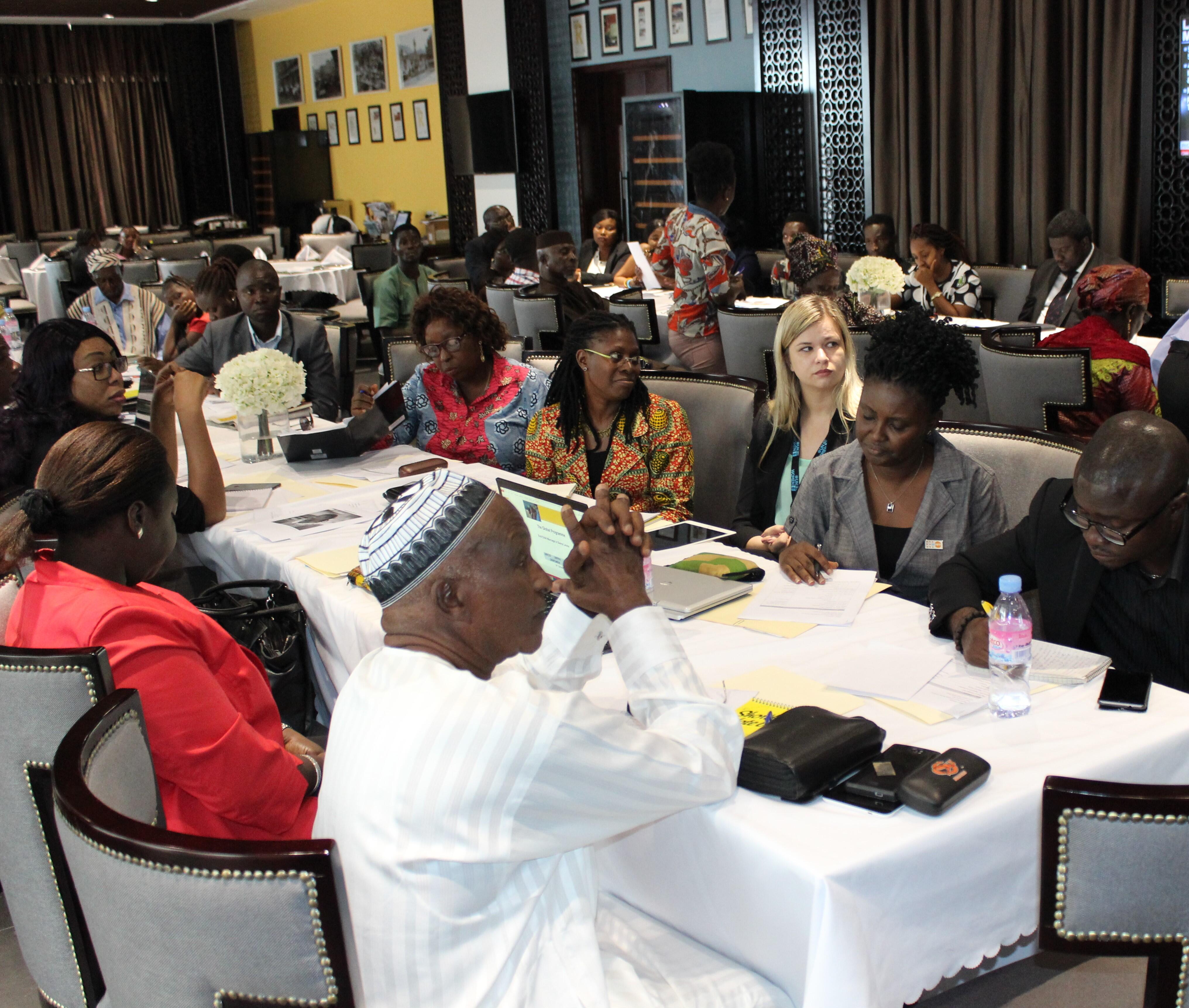 UNFPA and key partners at the High Level planning workshop. @UNFPA Sierra Leone 2017/Salim Sahid Kamara