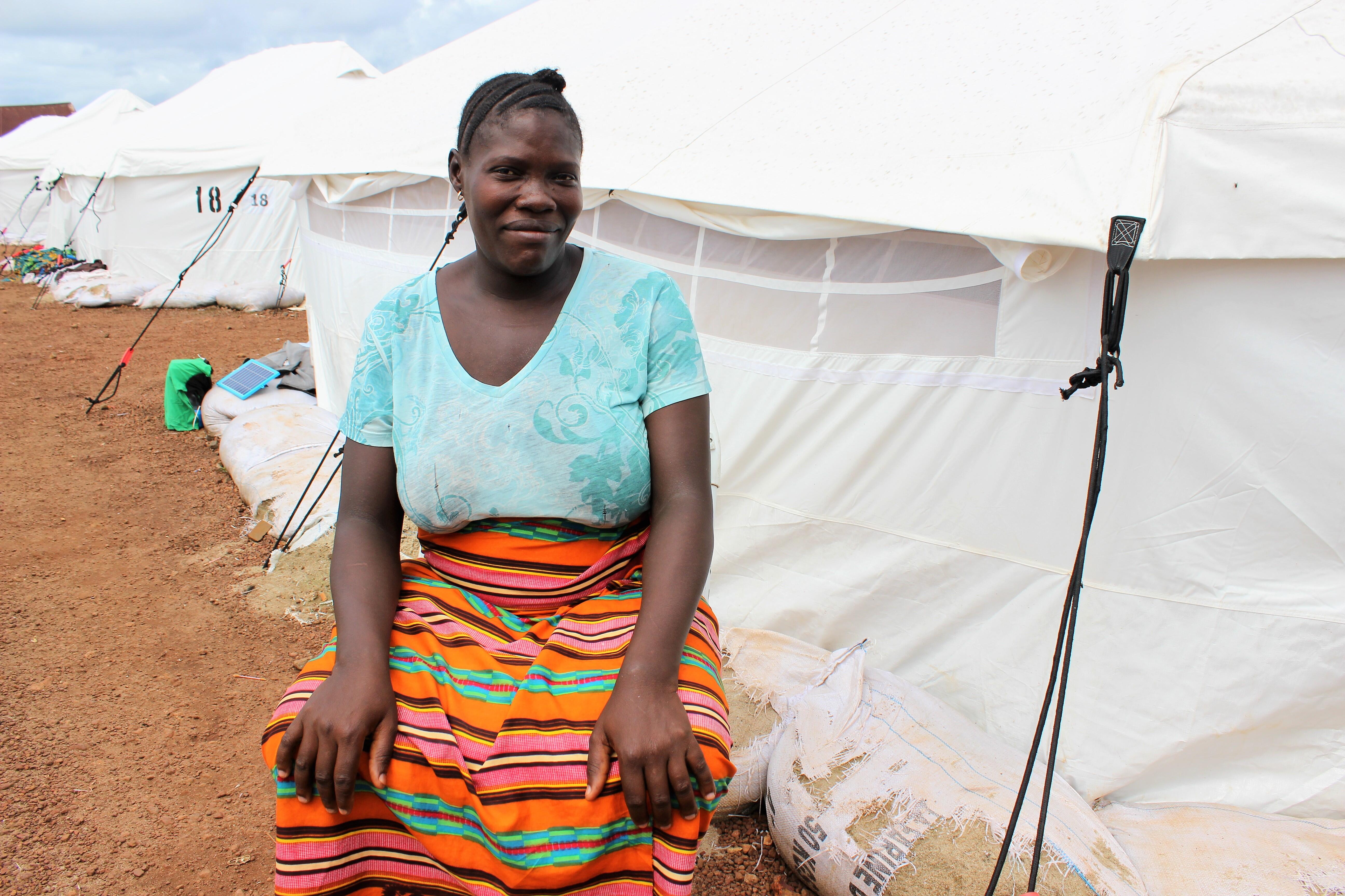 Fatmata Turay, at the Pentagon Camp in Freetown, Sierra Leone