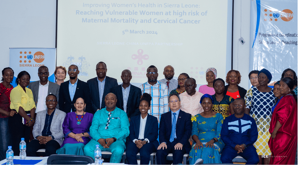 The high level meeting reviewed outcomes of a joint initiative to improve health outcomes for women in Sierra Leone