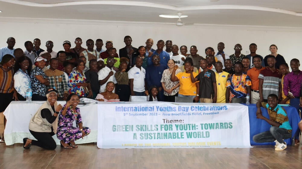 The dialogue allowed young people to discuss their future and create networks across regions