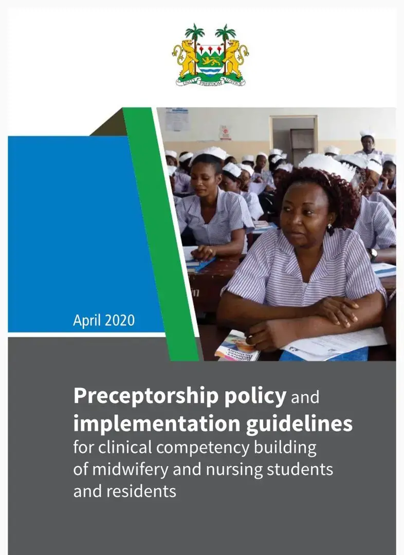 Preceptorship policy and implementation guidelines for clinical competency building of midwifery and nursing students and residents  