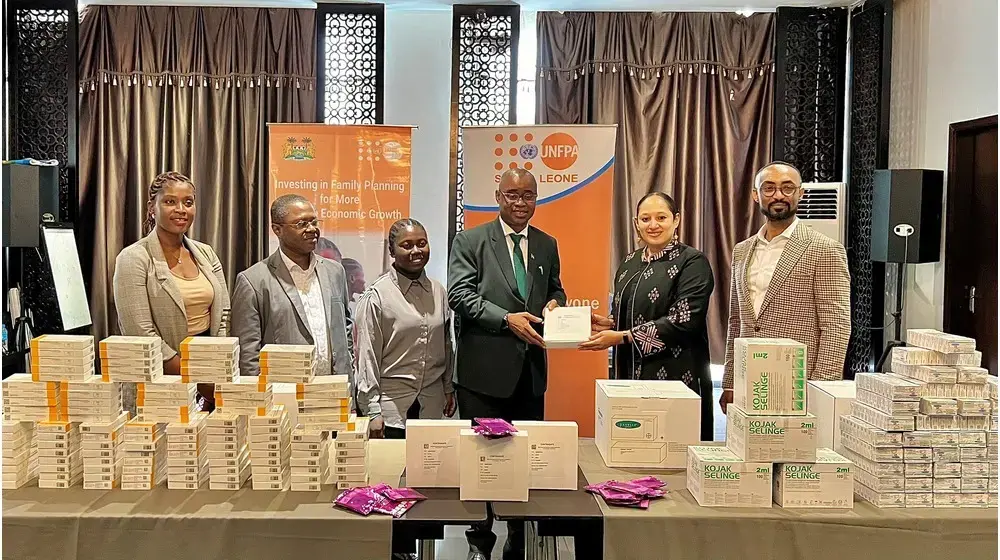 On World Contraception Day, UNFPA Hands Over $1.1 Million in Contraceptives and Maternal Health Supplies to Ministry of Health