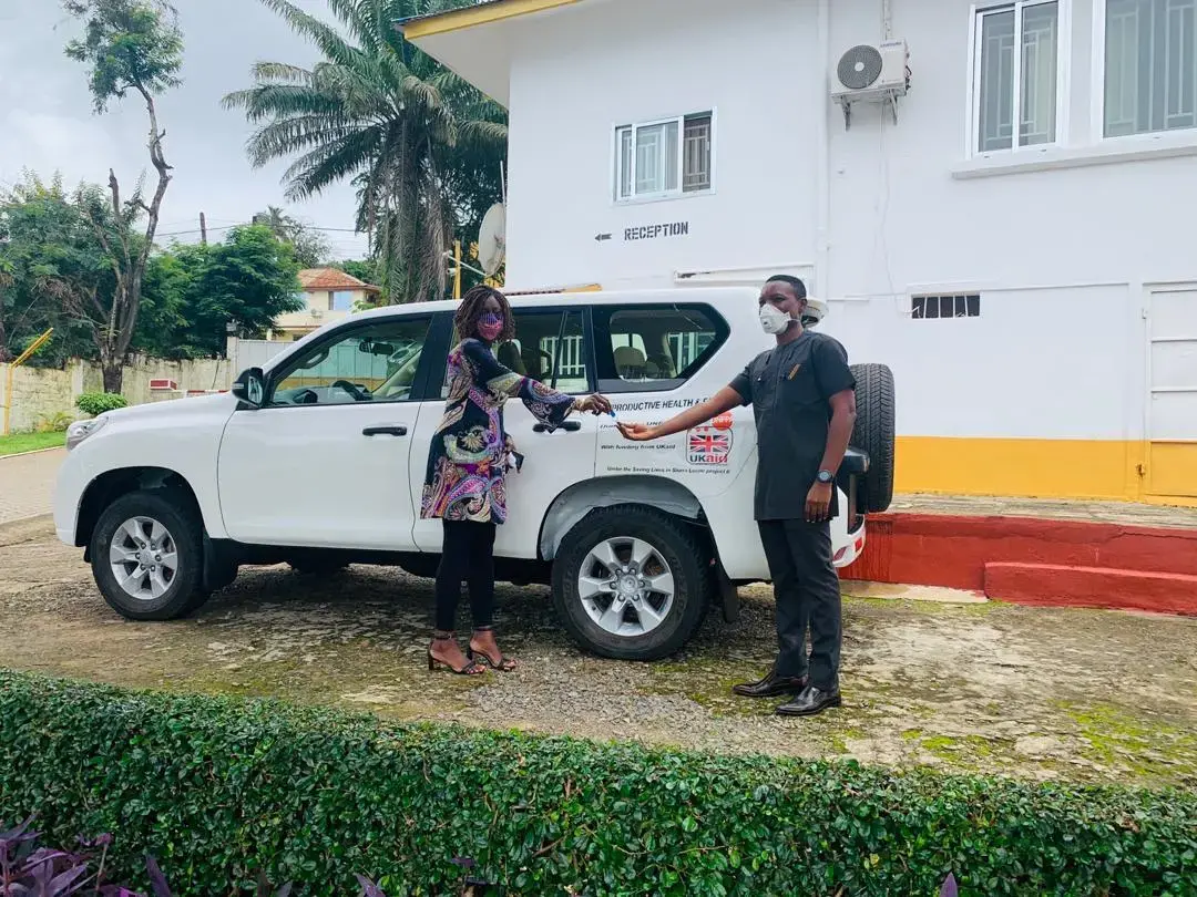 UNFPA donates motorbikes to Ministry of Basic and Senior Secondary Education,  and a vehicle to Ministry of Health and Sanitation