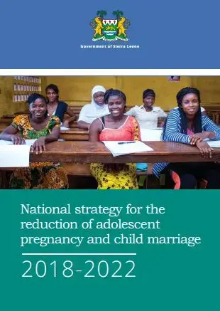 National strategy for the reduction of adolescent pregnancy and child marriage 2018 - 2022